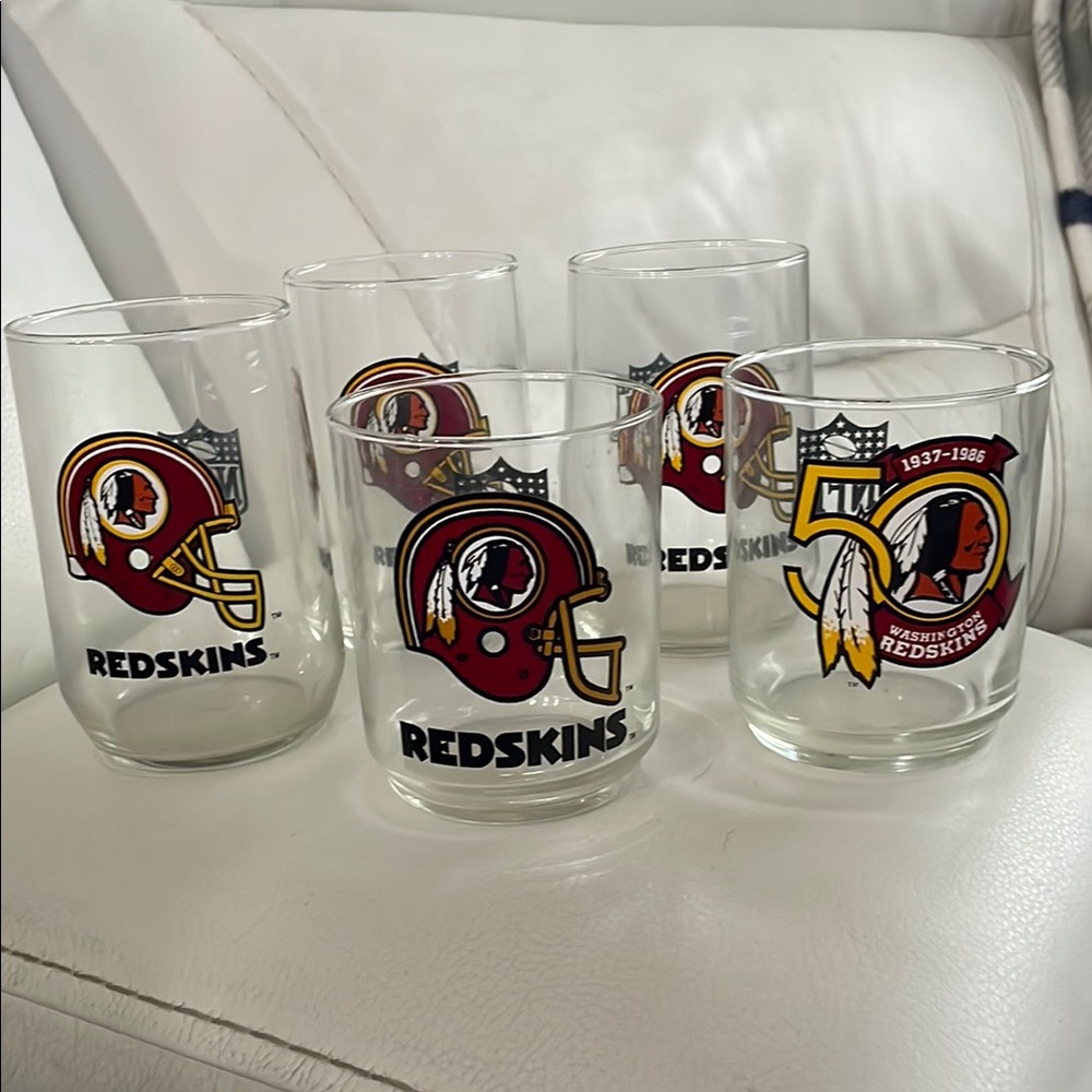 Washington Redskins Glass Tumbler Set